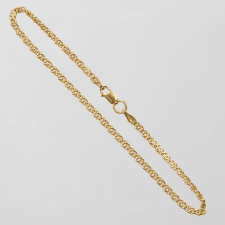 Armband längd: 19,7cm, bredd: 2,5mm, italienska stämplar, 18K Vikt: 2,2 g