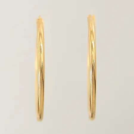 Örhängen creoler Ø28mm bredd 2mm 21K Vikt: 2,8 g