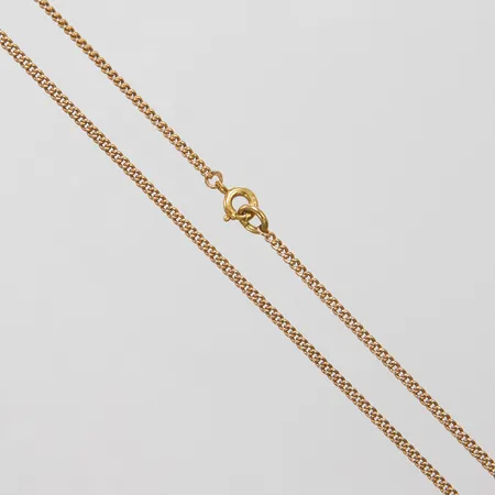 Kedja Pansar längd: 52,5cm, bredd: 1,7mm, tjeckoslovakisk importstämpel, missfärgad, 14K Vikt: 5,3 g