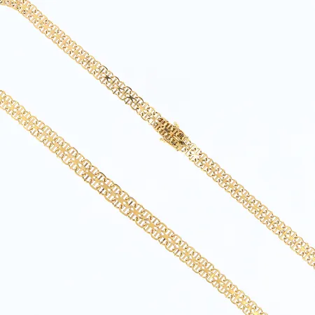 Collier doserad X-länk med stav längd 44cm, bredd 5-7mm, 18K Vikt: 17,6 g