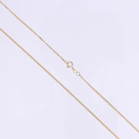 Halskedja Pansar längd 50cm bredd 1mm 18K Vikt: 4 g