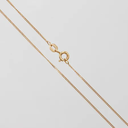 Kedja Pansar längd: 38,3cm, bredd: 1mm, 18K Vikt: 1,5 g