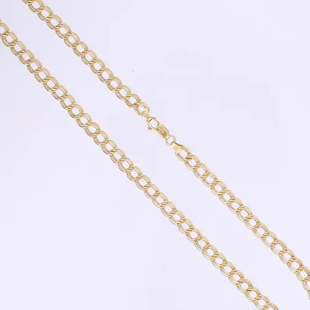 Halskedja Pansar Balestra längd 45cm bredd 6mm 18K Vikt: 23 g