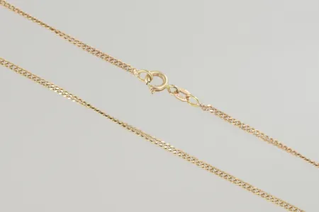 Halskedja pansar längd 70 cm bredd 2 mm, 18K Vikt: 9,5 g