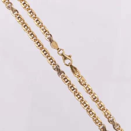 Kedja 44,5cm bredd 4mm 18K Vikt: 6,6 g