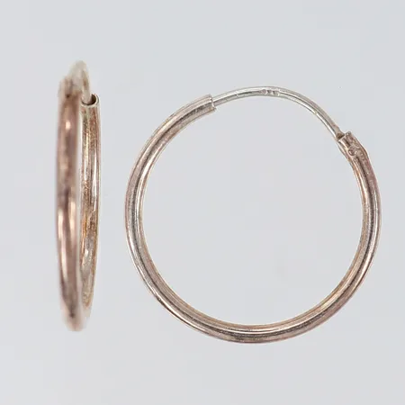 Ett par örhängen creoler Ø21,5mm lås är slappt Silver 925/1000. Vikt: 1,9 g