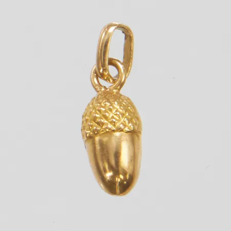 Berlock/hänge ekollon 13,7x4,7mm, 18K Vikt: 0,2 g