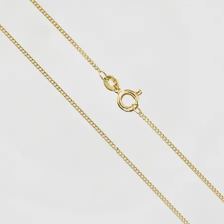 Kedja Pansar längd 54cm, bredd 1 mm, 18K. Vikt: 2,9 g