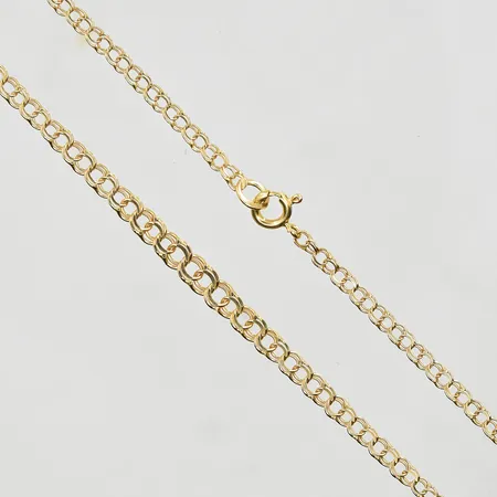 Collier Bismarck doserad längd 42½cm, bredd 2-4mm, 18K. Vikt: 4,8 g