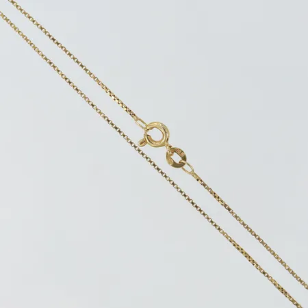 Kedja Venezia, ca 43cm bredd, 1mm, slitna länkar. 18K Vikt: 2,4 g