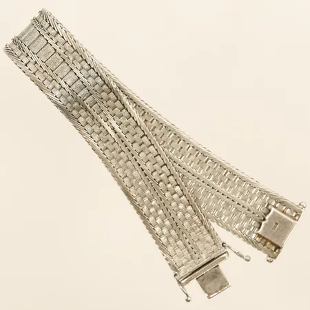 Armband 19cm bredd 15mm 830/1000 silver Vikt: 35,7 g