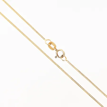 Kedja pansar Guldfynd längd 37,5cm, bredd 1mm, smärre skevheter, 18K Vikt: 1,6 g