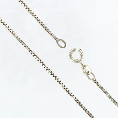 Kedja Venezia ca 61cm bredd: 1mm, defekt lås, 925/1000 Silver Vikt: 4,9 g