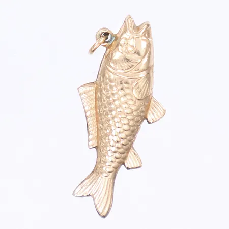 Hänge fisk längd 30mm bredd 15mm oädel metall