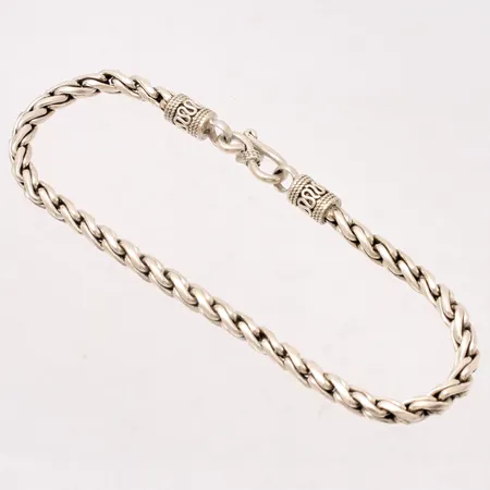 Armband 21,5cm, Spiga, bredd 4,5mm, 925/1000, 22,73g.