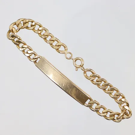 Armlänk Pansar med platta, 6-7mm, skadade länkdelar/repig 18K 7,3g