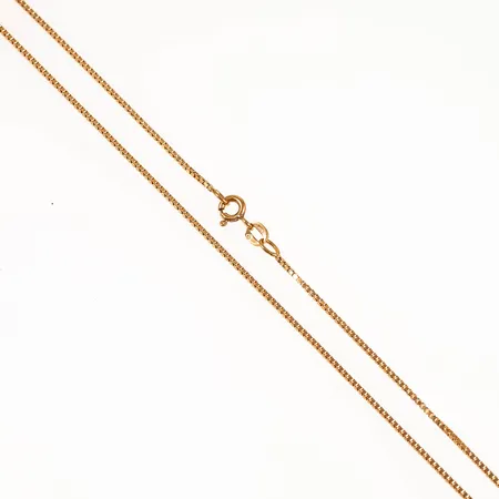Kedja Venezia 43cm bredd 1mm, vridning, 18K 3,8g. 