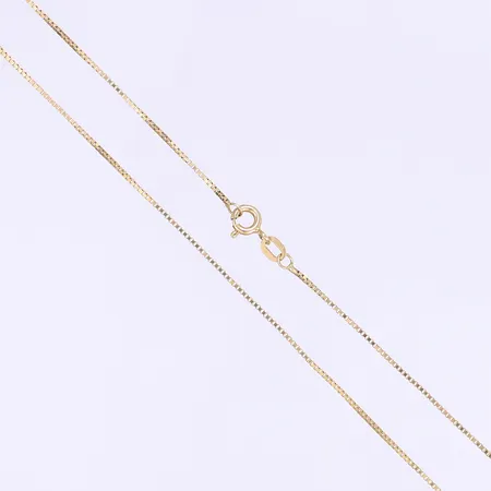 Halskedja GHA Venezia längd 36cm bredd 1mm 18K Vikt: 2 g