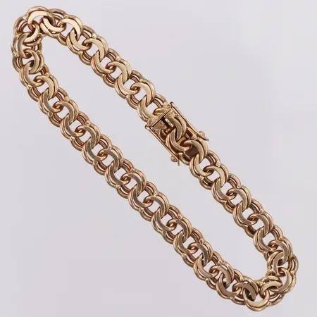 Armband Bismarck längd ca 19,5cm bredd ca 7mm 18K Vikt: 21,3 g