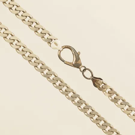 Kedja Pansar 51cm bredd 6mm lås ej i silver 925/1000 silver Vikt: 46,5 g