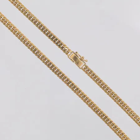 Kedja tät Pansar 40cm bredd 4mm, 18K Vikt: 24,3 g