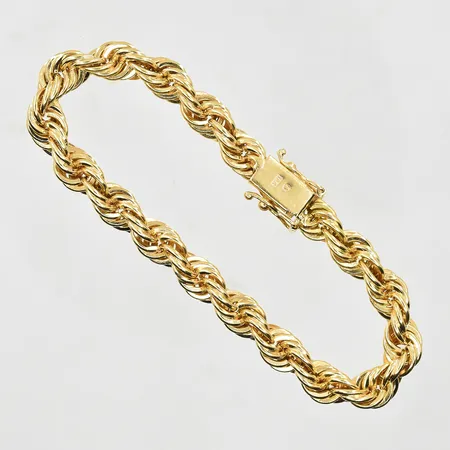 Armband Cordell längd 20cm, bredd 7mm, 18K. Vikt: 48,4 g