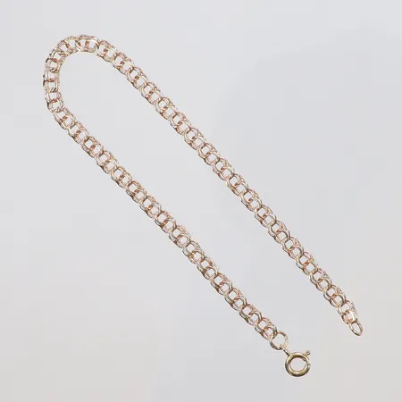Armband Bismarck längd 18cm bredd 4mm, 18K 3,6g Vikt: 3,6 g