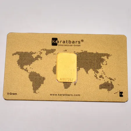 Guldtacka Nadir gold Karatbars 999,9 öppen plombering 24K, 5g.
