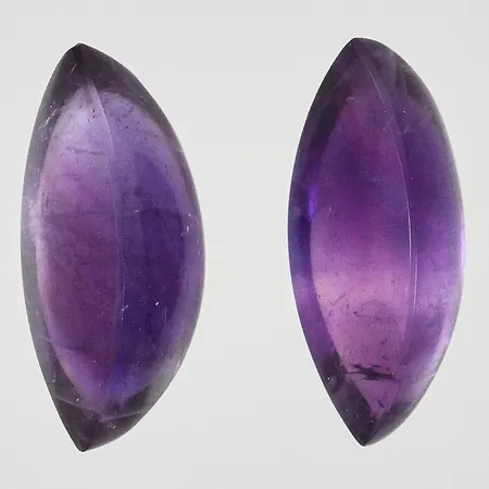 Lösa stenar ametister ca 1 x 2,15ct 1 x 2,31ct