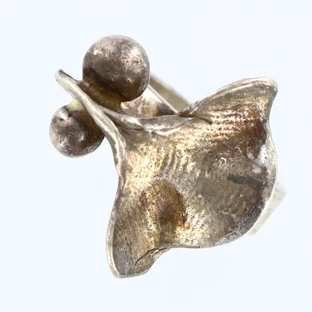 Ring stl:16 justerbar bredd 5-21mm, 925/1000 silver Vikt: 10,4 g