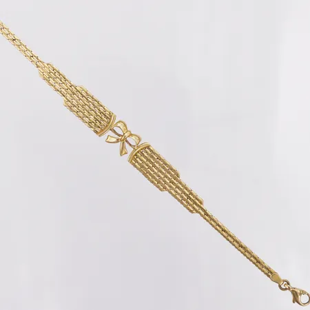 Armband längd ca 18,5cm bredd ca 3-10mm 18K Vikt: 10,4 g