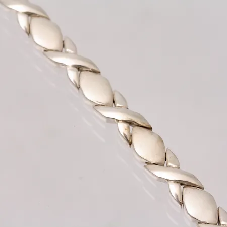 Kedja 43cm, bredd 5,1mm, Guldfynd, silver 925/1000, 25,08g.
