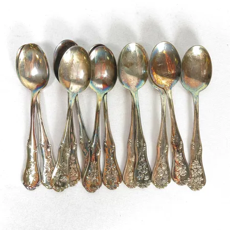 12 st teskedar silver 830/1000 Vikt: 158 g