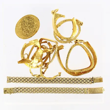 Diverse guld defekter 18K Vikt: 22,9 g