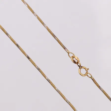 Collier Ormlänk italiensk stämplar längd ca 45cm bredd ca 1mm, 18K Vikt: 5,7 g