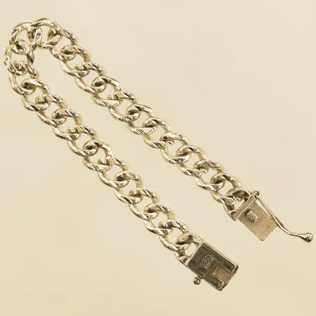 Armband Pansar längd 19cm bredd 9,9mm defekt i metall felstämplad