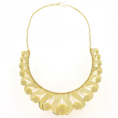 Collier längd ca 43cm, bredd 2-35mm, 21K Vikt: 49,5 g