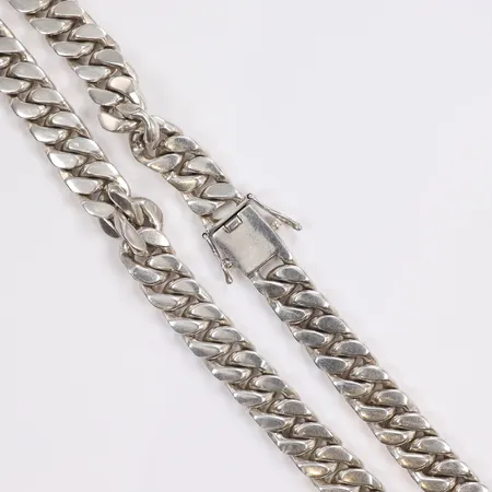 Halskedja Pansar, längd 52cm, bredd 7mm, 925/1000 silver Vikt: 217,1 g