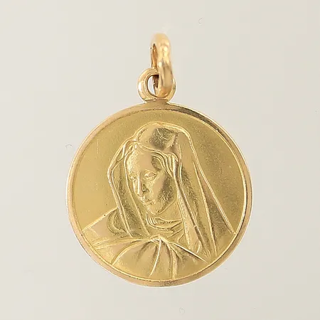 Hänge Jungfru Maria 24x16mm 18K Vikt: 2,7 g