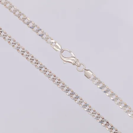 Kedja Pansar 50,5cm bredd 5mm 925/1000 silver Vikt: 17,9 g