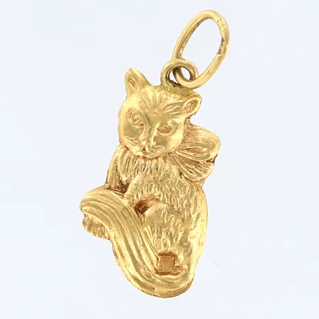 Hänge katt ca 16mm, 18K Vikt: 0,7 g