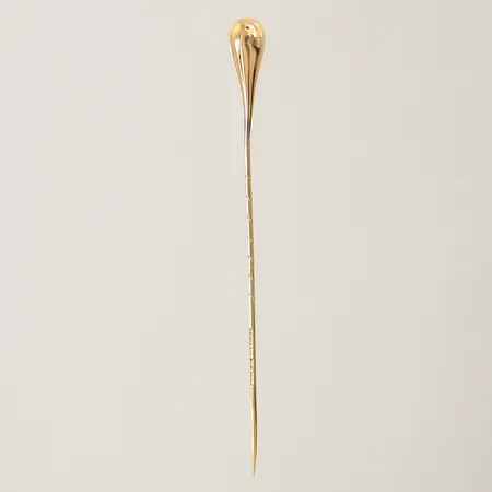 Kravattnål 67x5,3mm 18K Vikt: 0,8 g