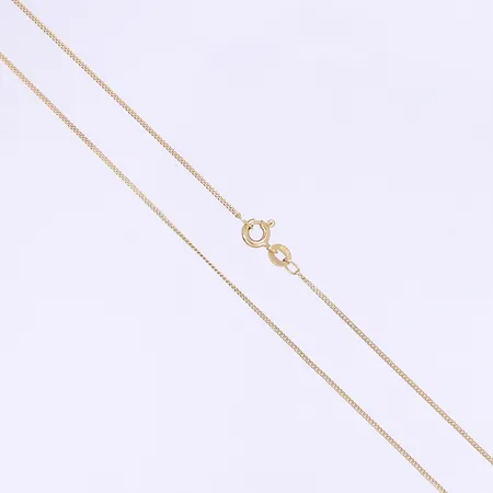 Halskedja pansarlänk längd 60cm bredd 1mm 18K Vikt: 2,6 g