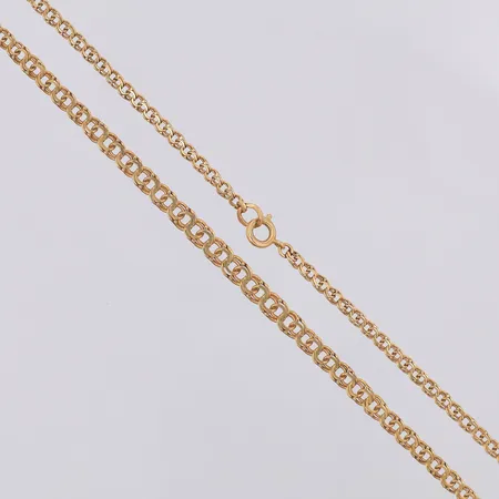 Collier Bismarck doserad 47cm bredd 2,8-4,1mm Hallberg, 18K Vikt: 7 g