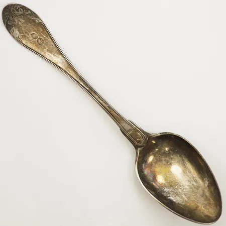 Uppläggningssked modell Gammal fransk längd 27,5cm Grönvall år 1821 silver 830/1000 Vikt: 119,4 g