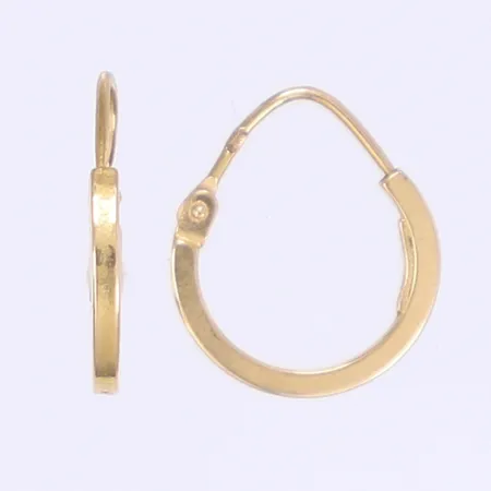 Ett par örhängen creoler Ø13mm bredd 1,5mm 18K Vikt: 0,9 g