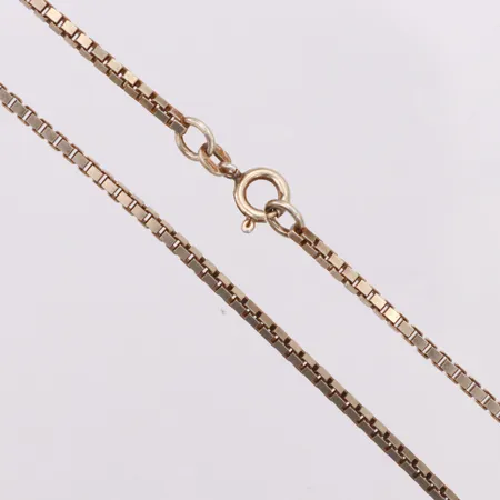 Collier längd ca 50,5cm bredd ca 2mm, 925/1000 silver Vikt: 12 g