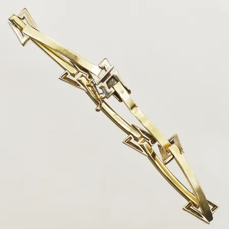 Armband 18cm bucklig defekt lås 18K Vikt: 10,3 g