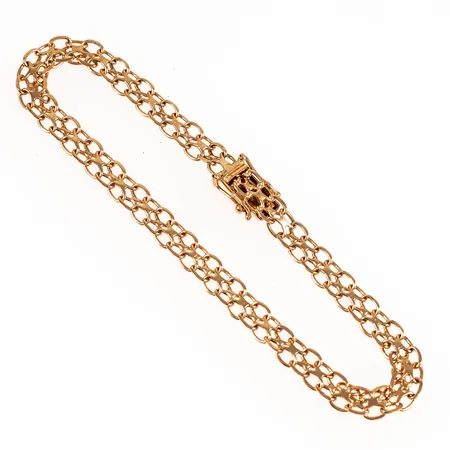 Armband X-länk 19cm bredd 5mm, 18K 6,0g.