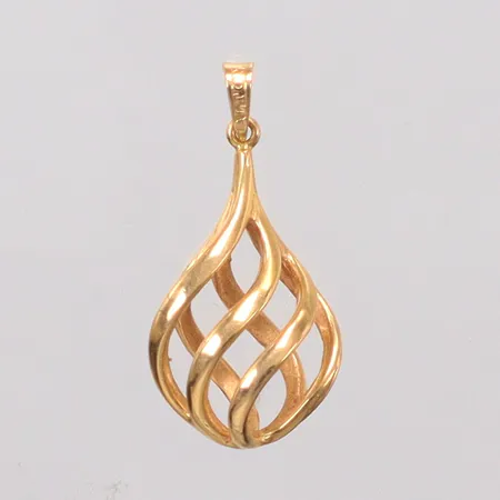 Hänge längd 2,6cm, bredd 13,3mm, 18K Vikt: 2,4 g